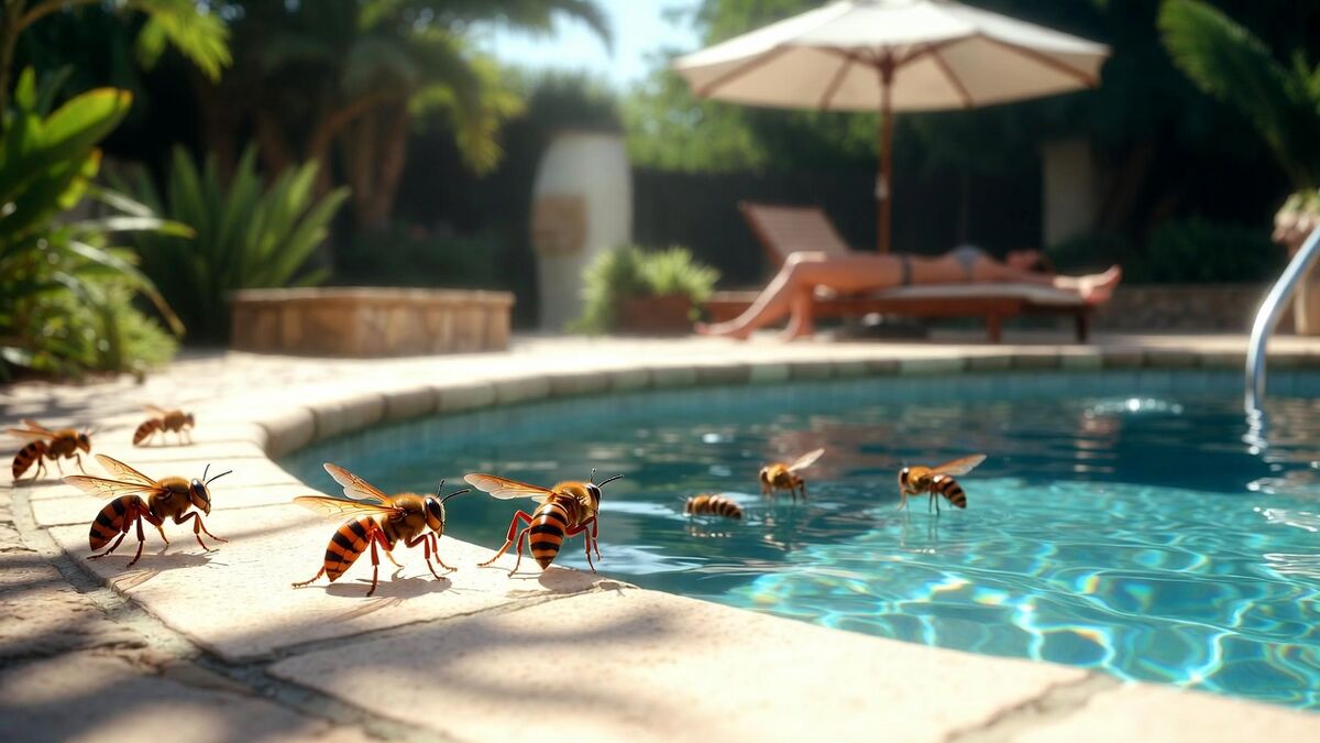 Guêpes et piscine : nos astuces pour un été tranquille